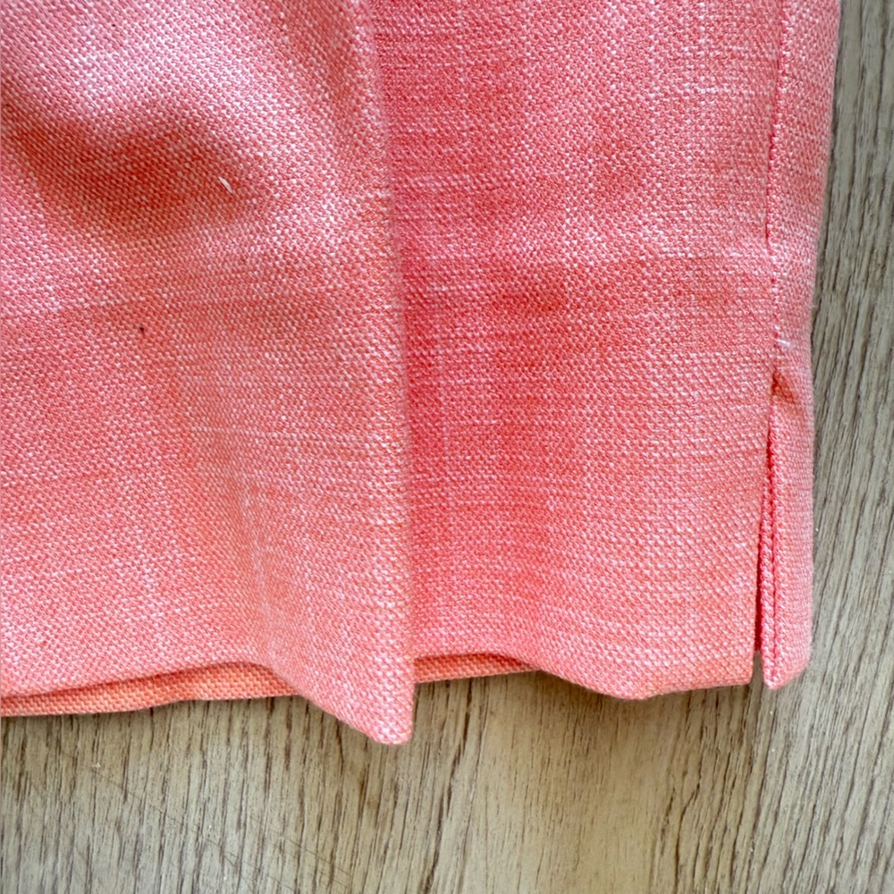 Talbots Hampshire Textured Ankle Pants Straight-Leg Elegant Coral Women's 2 NWT - Picture 10 of 12